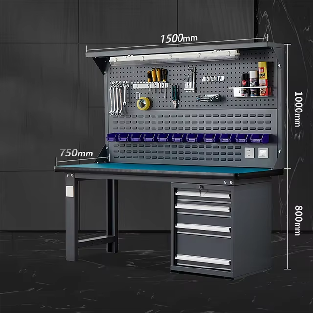 Electronics Repair Workbench - โต๊ะทำงานป้องกันไฟฟ้าสถิตย์สำหรับงานซ่อมแซมในห้องปฏิบัติการ โต๊ะทำงานสำหรับการทดลองทางฟิสิกส์ โต๊ะทำงานในห้องปฏิบัติการอิเล็กทรอนิกส์