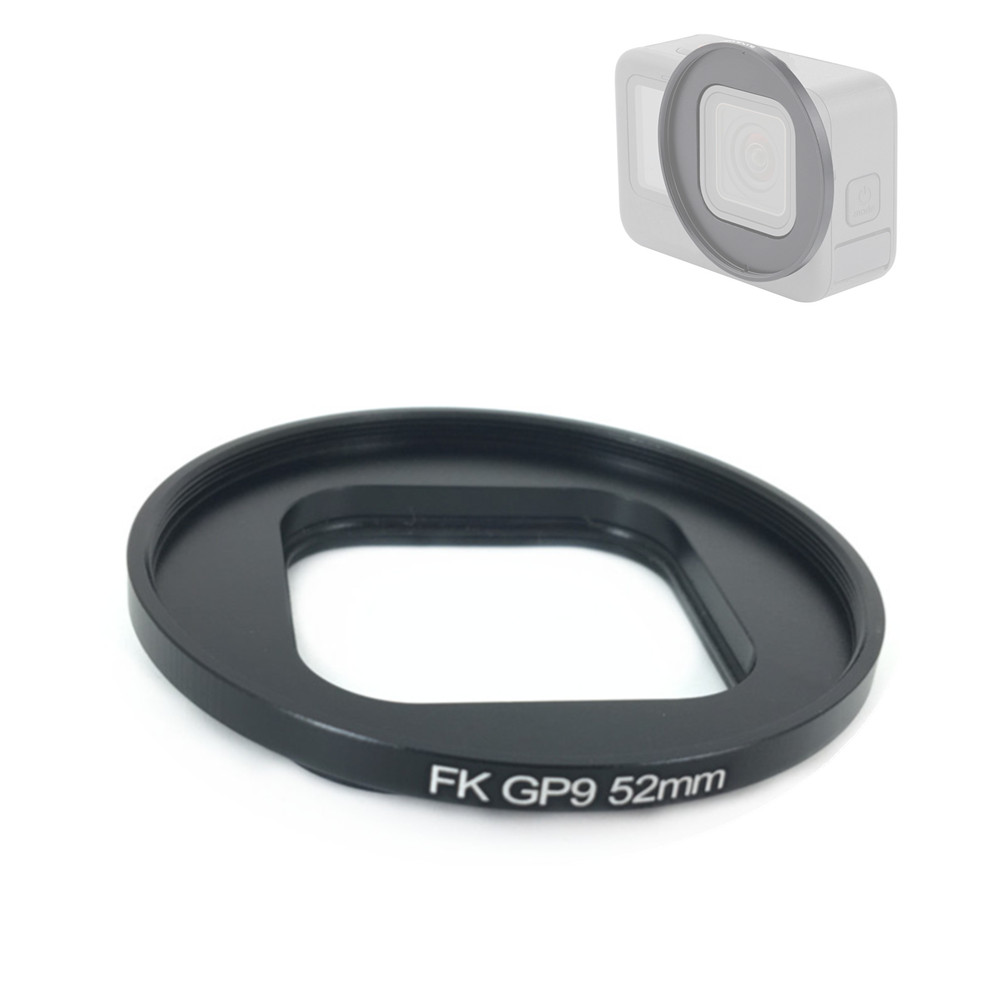 Gopro Action Camera Hero 12 Black - 52 มม.เลนส์กรองอะแดปเตอร์แหวนสําหรับสีดํา GoPro Hero 9 10