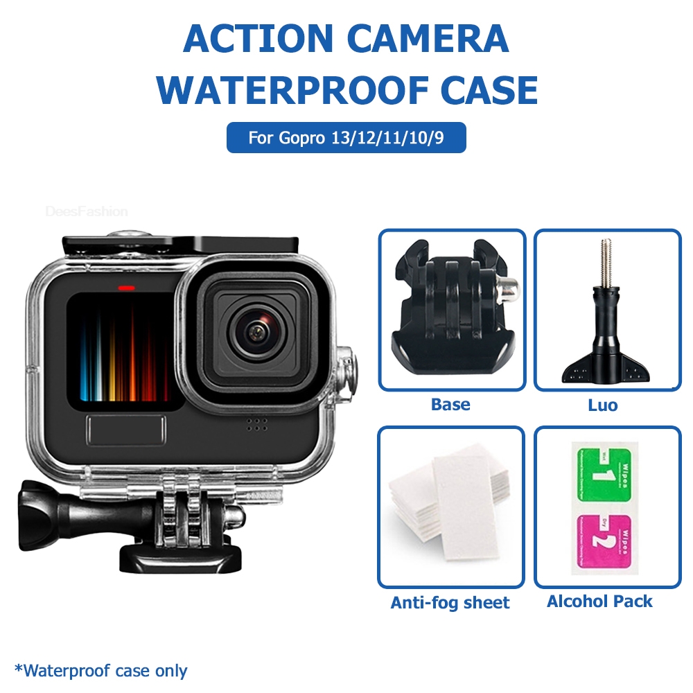 Gopro Action Camera Hero 12 Black - เคสกันน้ำสำหรับโกโปรฮีโร่ 13 12 11 10 9
