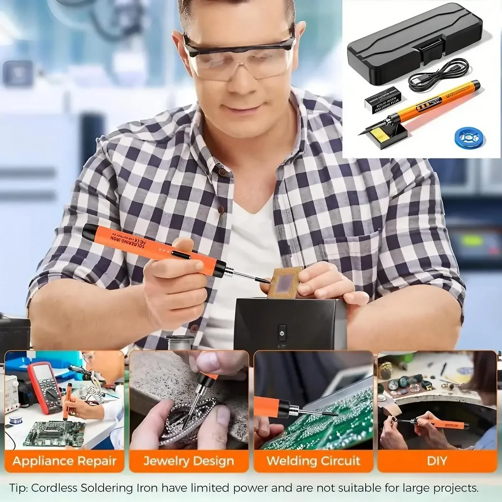 หัวแร้งบัดกรีขนาดเล็กแบบชาร์จไ - Electronics Repair Xbox บทวิจารณ์และราคา