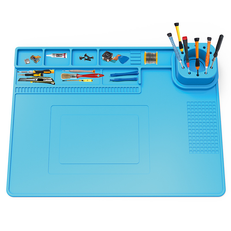 แผ่นบัดกรีซิลิโคนทนความร้อน -  - Electronics Repair Workbench บทวิจารณ์และราคา