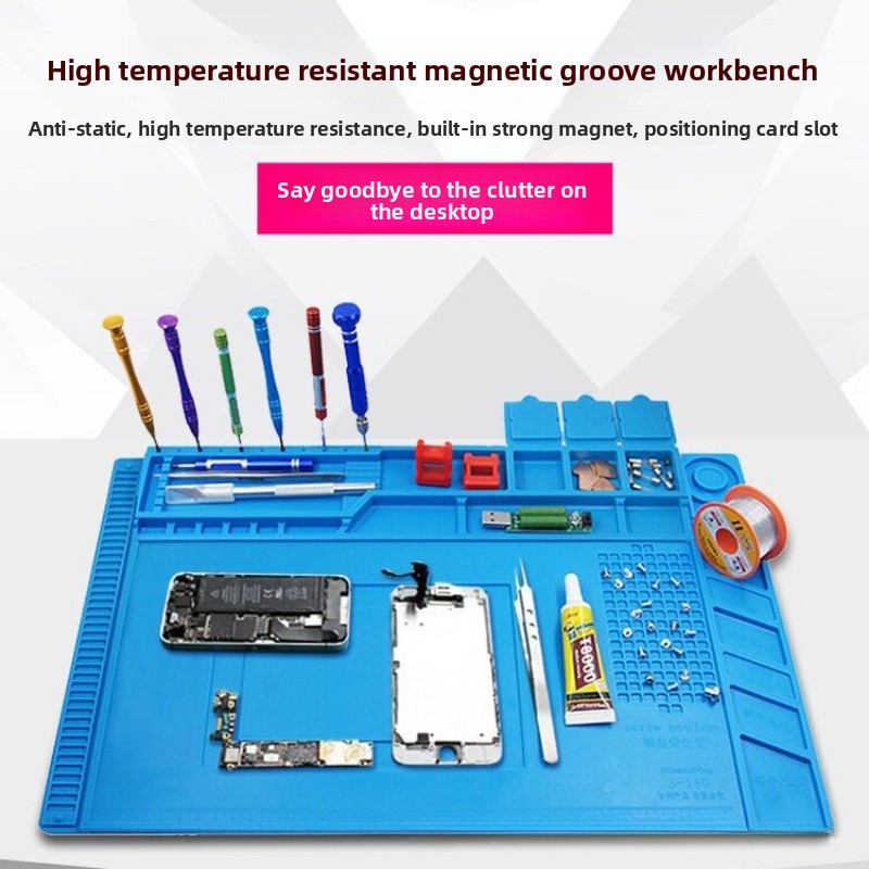แผ่นซิลิโคนแม่เหล็กสำหรับซ่อมอ - Electronics Repair Workbench บทวิจารณ์และราคา