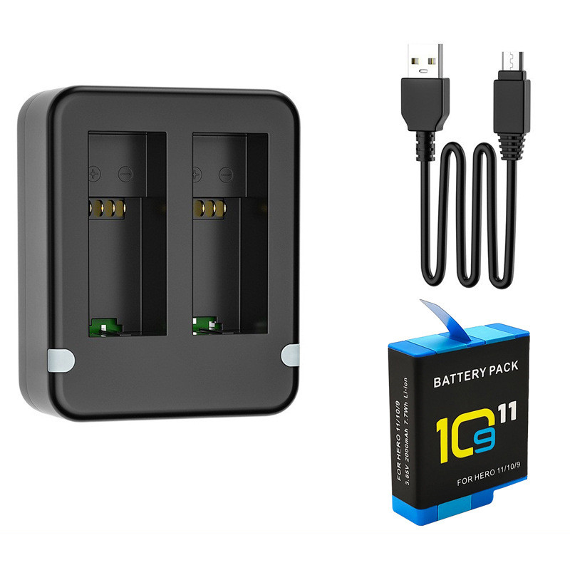 พอร์ตคู่ที่ชาร์จแบตเตอรี่คู่ G - Gopro Action Camera Hero 12 Black บทวิจารณ์และราคา