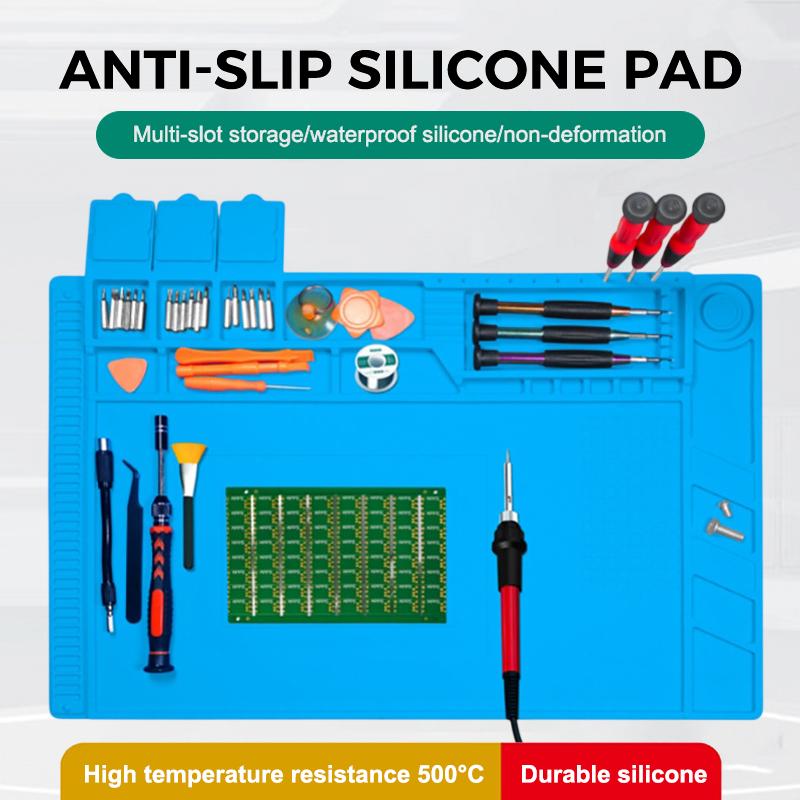 แผ่นซิลิโคนกันไฟฟ้าสถิตแบบแม่เ - Electronics Repair Workbench บทวิจารณ์และราคา