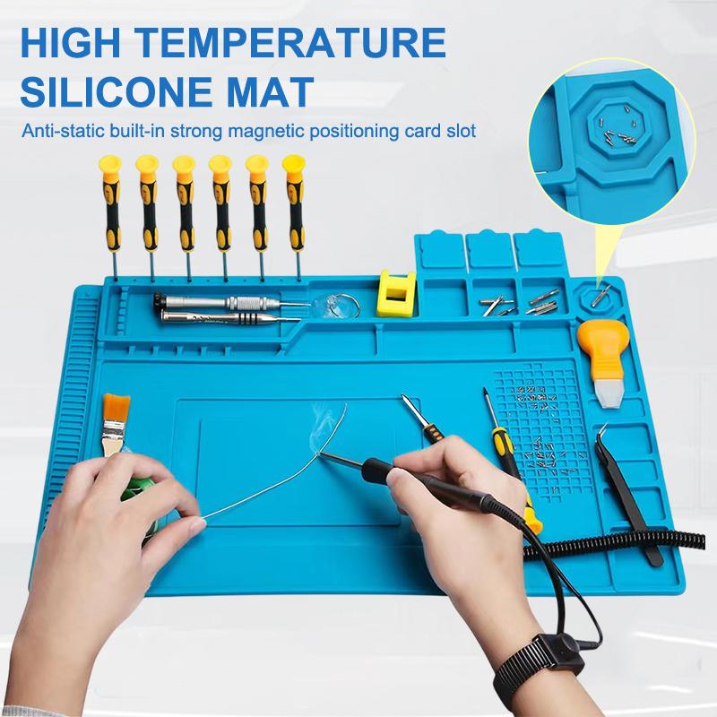 แผ่นซิลิโคนกันไฟฟ้าสถิตแบบแม่เ - Electronics Repair Workbench บทวิจารณ์และราคา