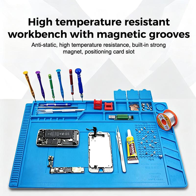 แผ่นซิลิโคนกันไฟฟ้าสถิตแบบแม่เ - Electronics Repair Workbench บทวิจารณ์และราคา