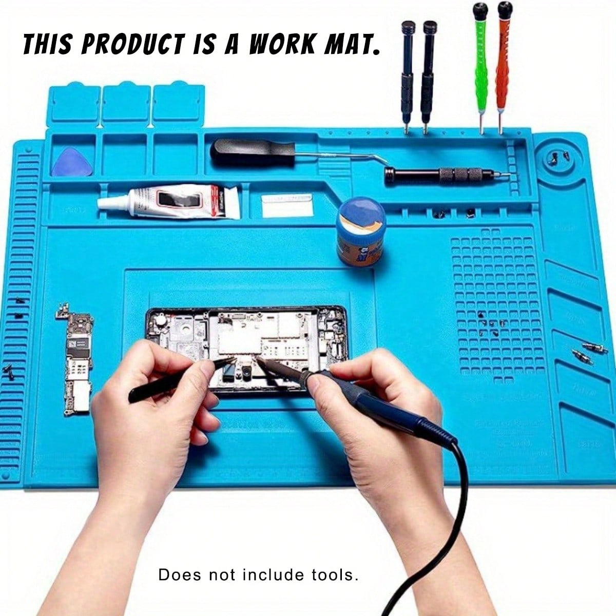 แผ่นซิลิโคนทนความร้อนสูงพร้อมพ - Electronics Repair Workbench บทวิจารณ์และราคา