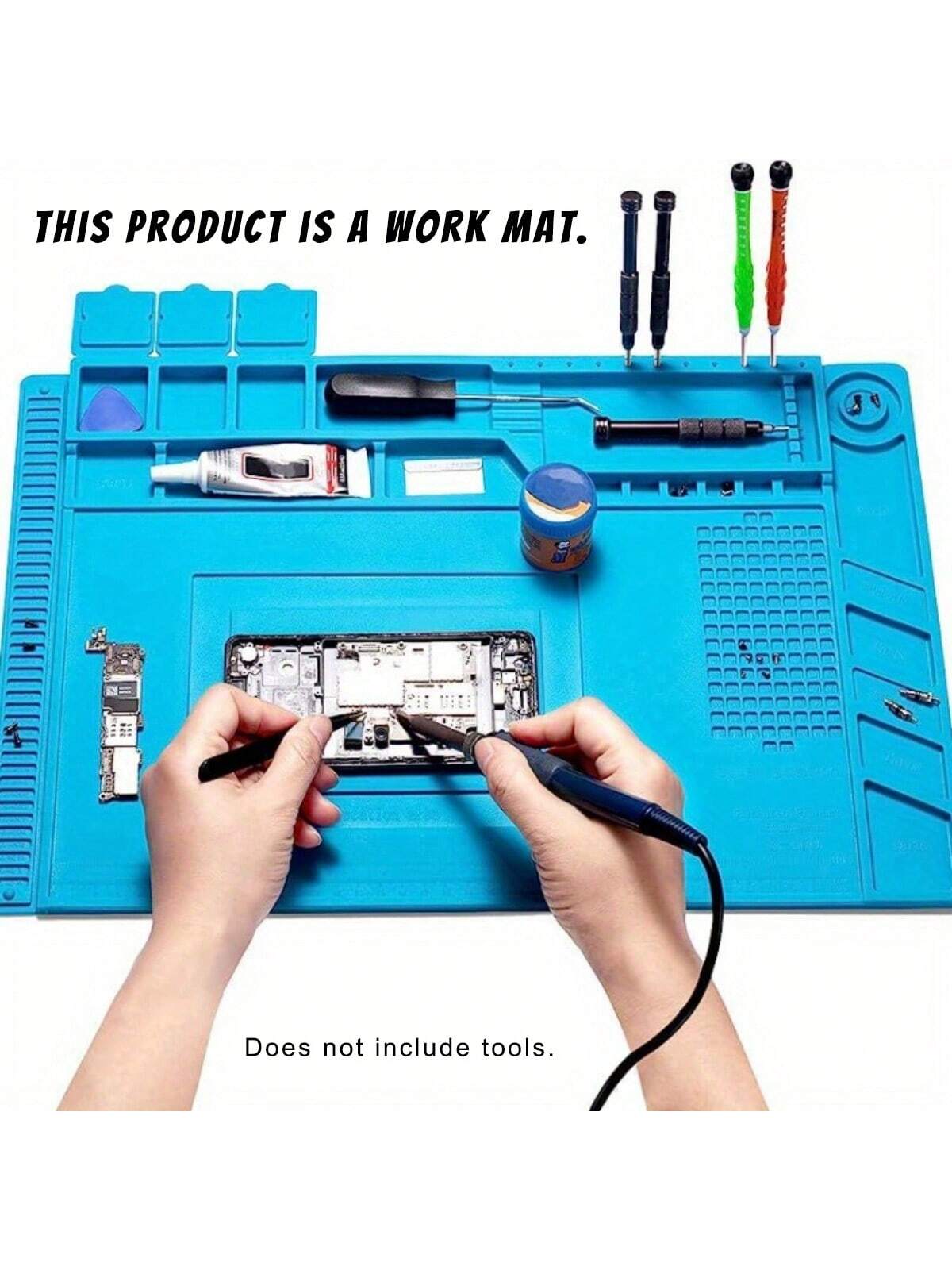 แผ่นซิลิโคนทนความร้อนสูงพร้อมพ - Electronics Repair Workbench บทวิจารณ์และราคา