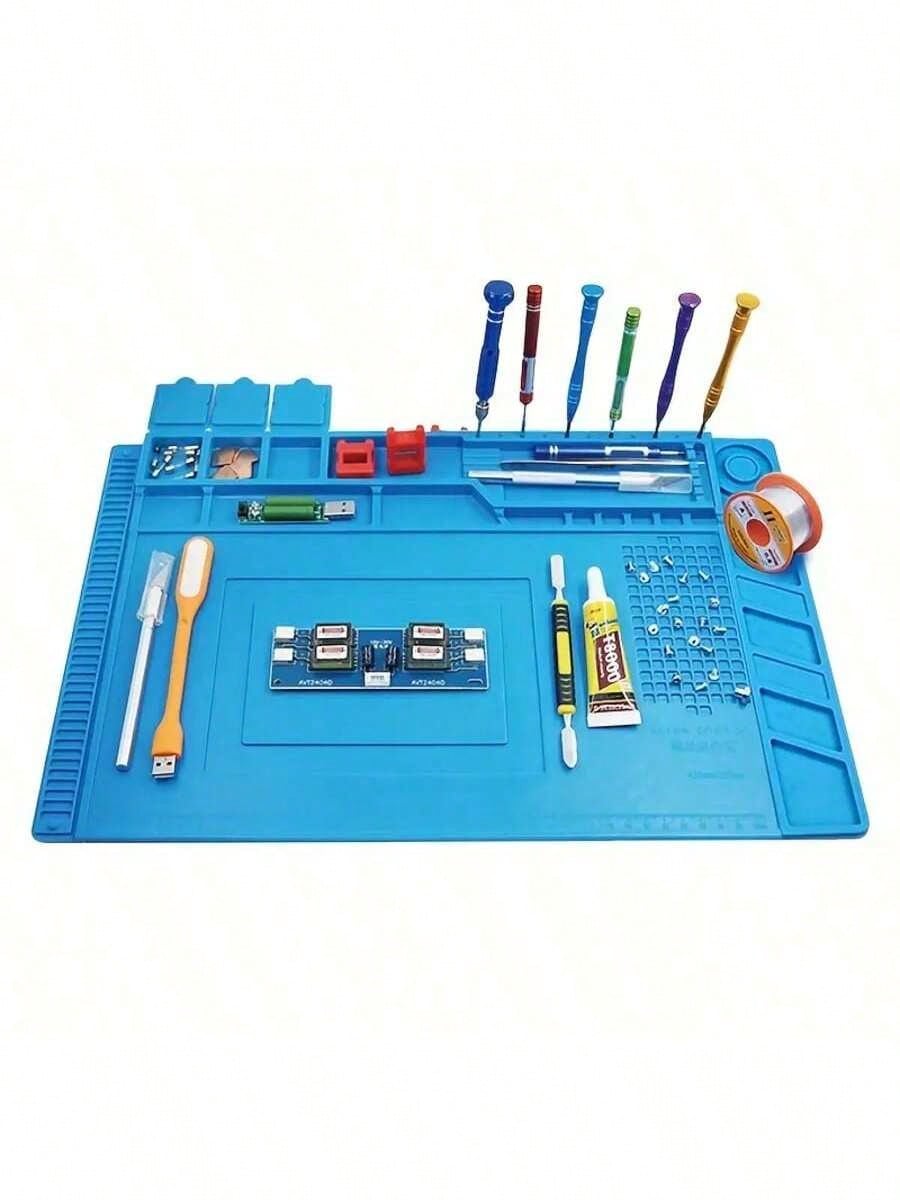 แผ่นซิลิโคนทนความร้อนสูงพร้อมพ - Electronics Repair Workbench บทวิจารณ์และราคา