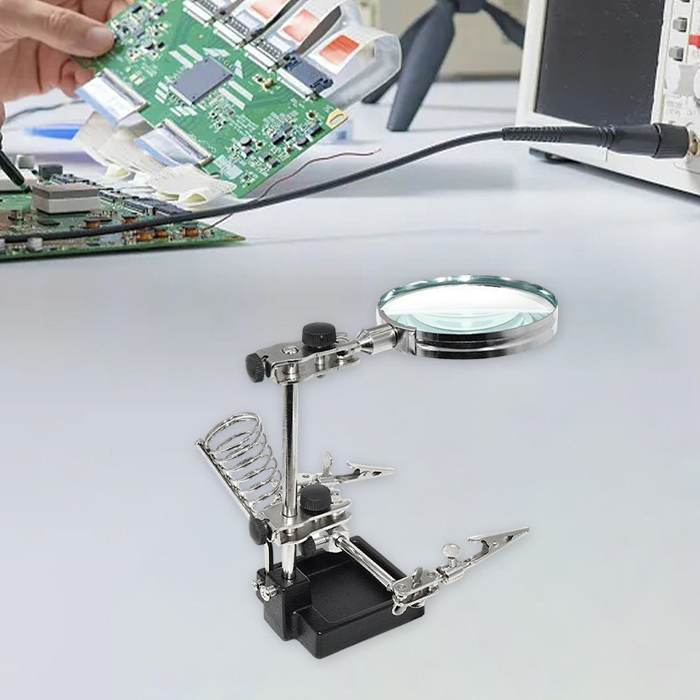 แว่นขยาย 3 เท่าพร้อมที่จับเสริ - Electronics Repair Workbench บทวิจารณ์และราคา