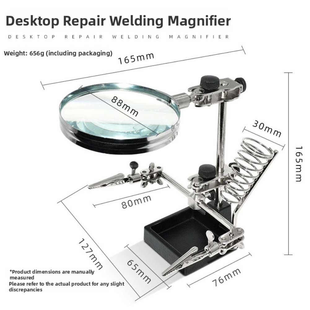 แว่นขยาย 3 เท่าพร้อมที่จับเสริ - Electronics Repair Workbench บทวิจารณ์และราคา