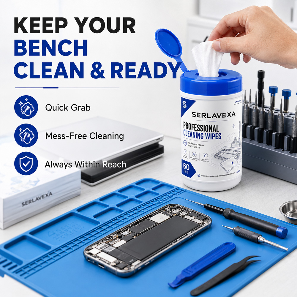 ผ้าเช็ดทำความสะอาดอุปกรณ์อิเล็ - Electronics Repair Workbench บทวิจารณ์และราคา